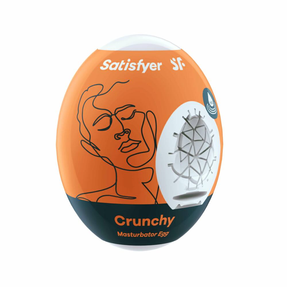 Masturbator Egg Single (Crunchy) Orange | Satisfyer