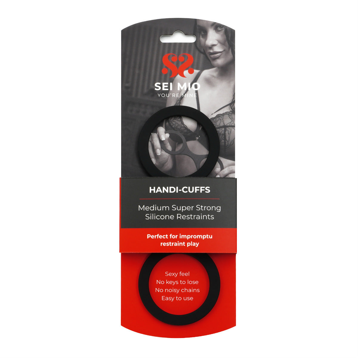 Handi-Cuffs Medium Super Strong Silicone Restraint Cuffs | Sei Mio