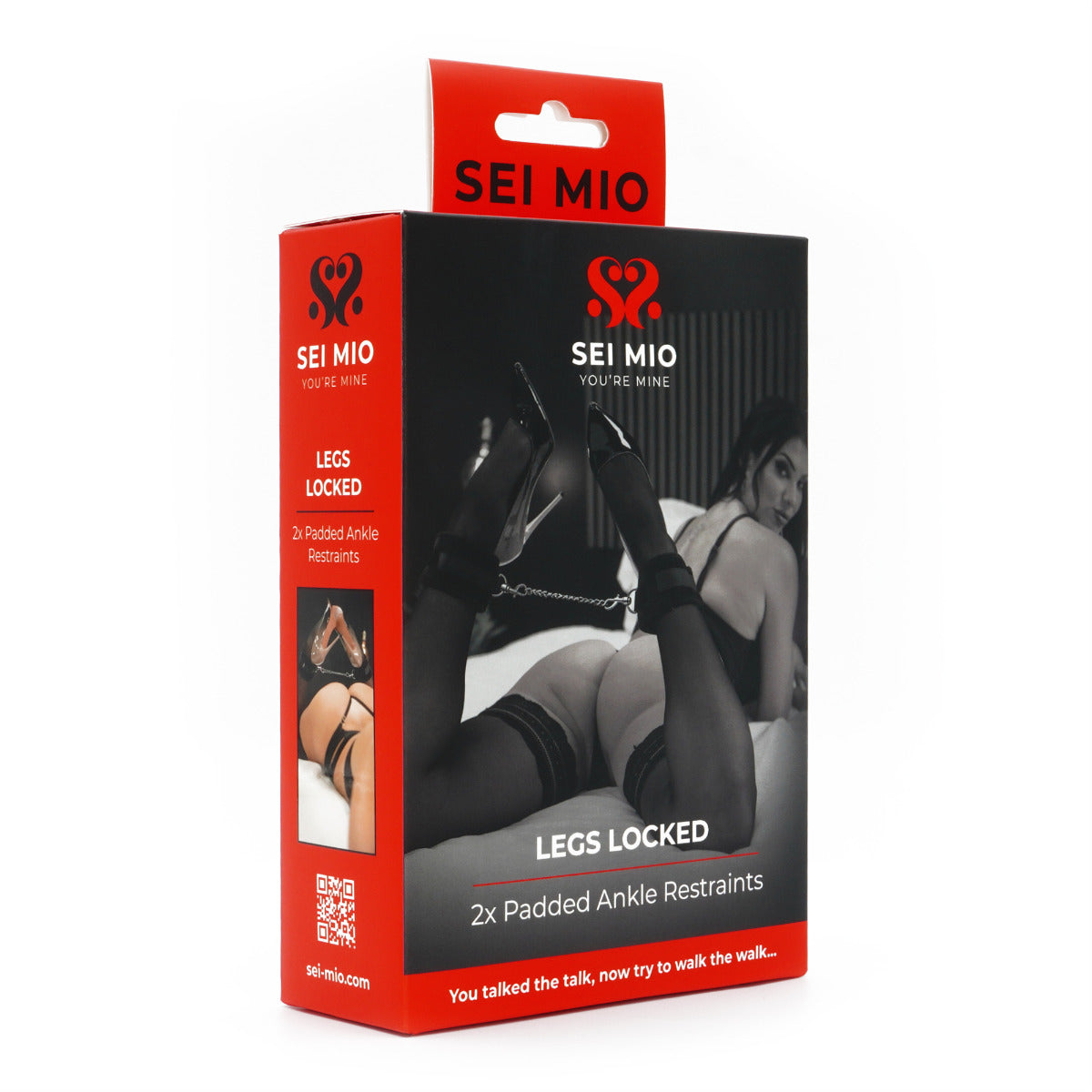 Legs Locked Padded Ankle Restraints | Sei Mio