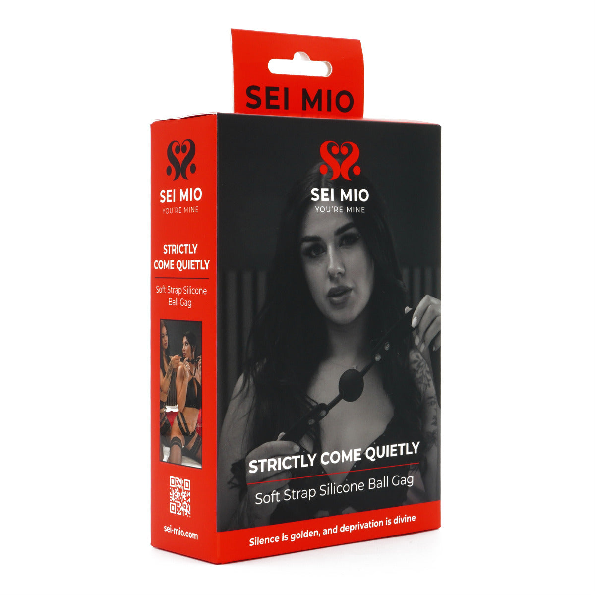 Strictly Come Quietly Soft Strap Silicone Ball Gag | Sei Mio