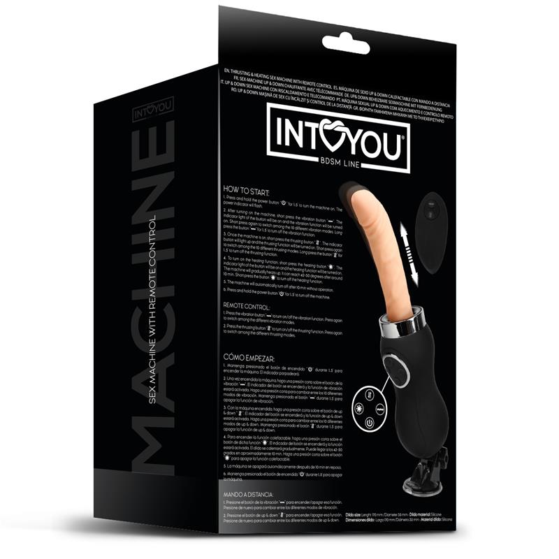Thrusting Sex Machine with Heat and Remote | Intoyou