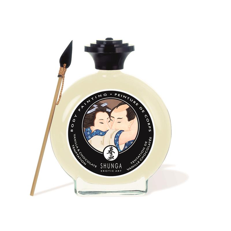 Shunga - Kisable Body Paint White Chocolate and Vanilla Flavor