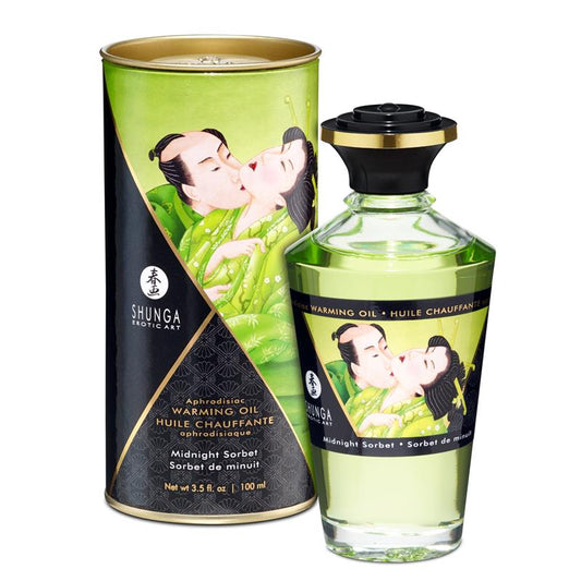 Aphrodisiac Warming Oil Midnight Sorbet 100 ml | Shunga