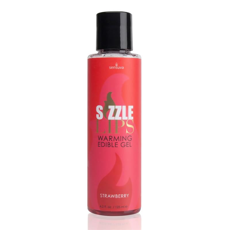 Sizzle Lips Warming Gel Strawberry | Sensuva