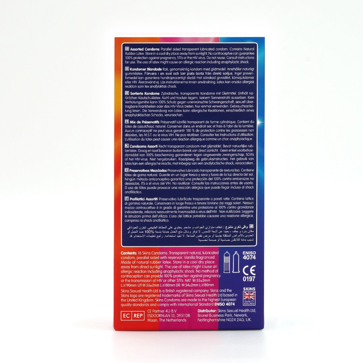Condoms Assorted 16 Pack D&R NAT UT | Skins