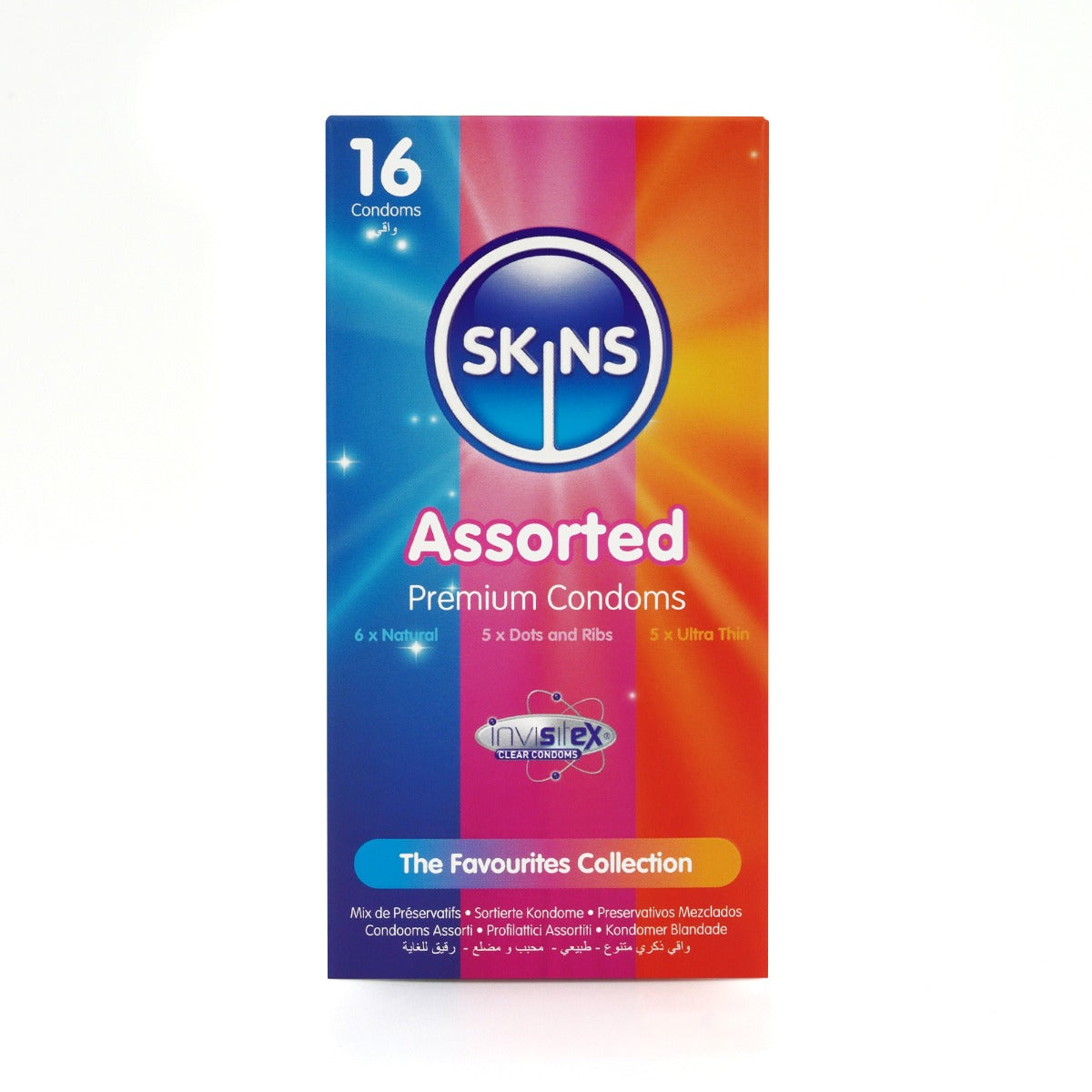 Condoms Assorted 16 Pack D&R NAT UT | Skins
