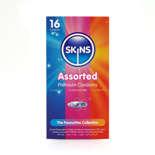 Condoms Assorted 16 Pack D&R NAT UT | Skins