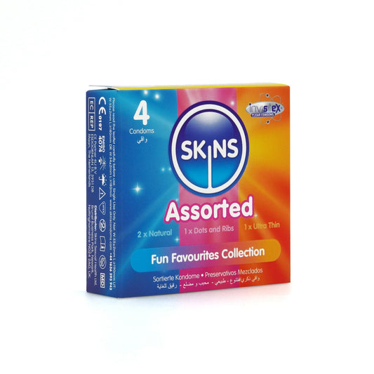 Condoms Assorted 4 Pack D&R NAT UT | Skins