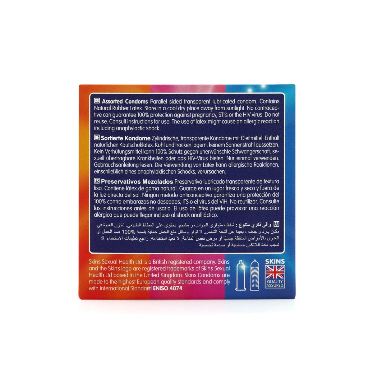 Condoms Assorted 4 Pack D&R NAT UT | Skins