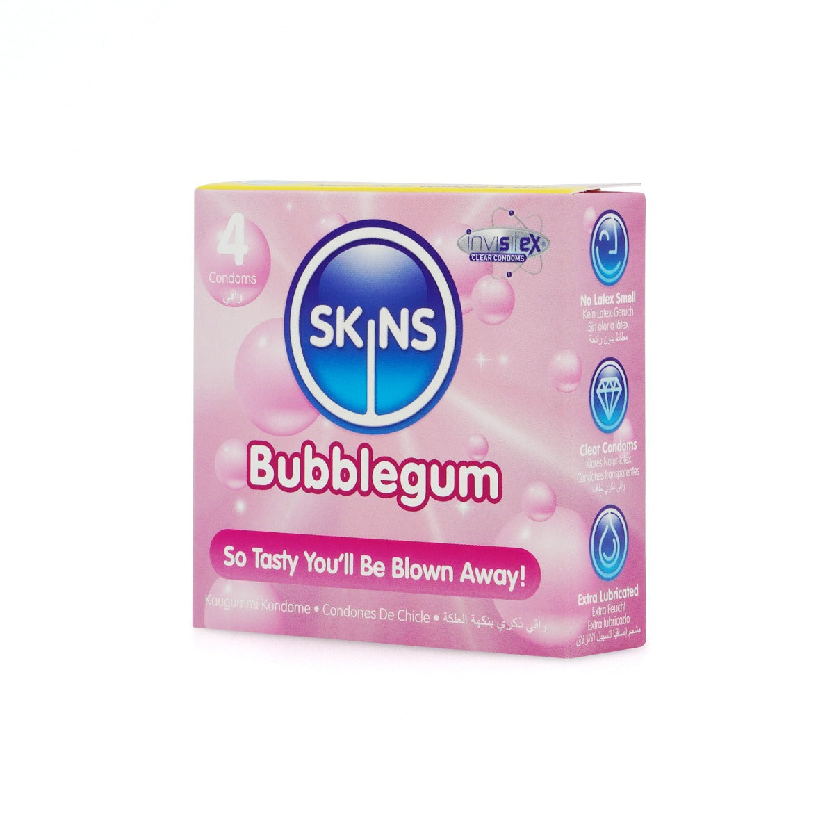 Condoms Bubblegum 4 Pack | Skins