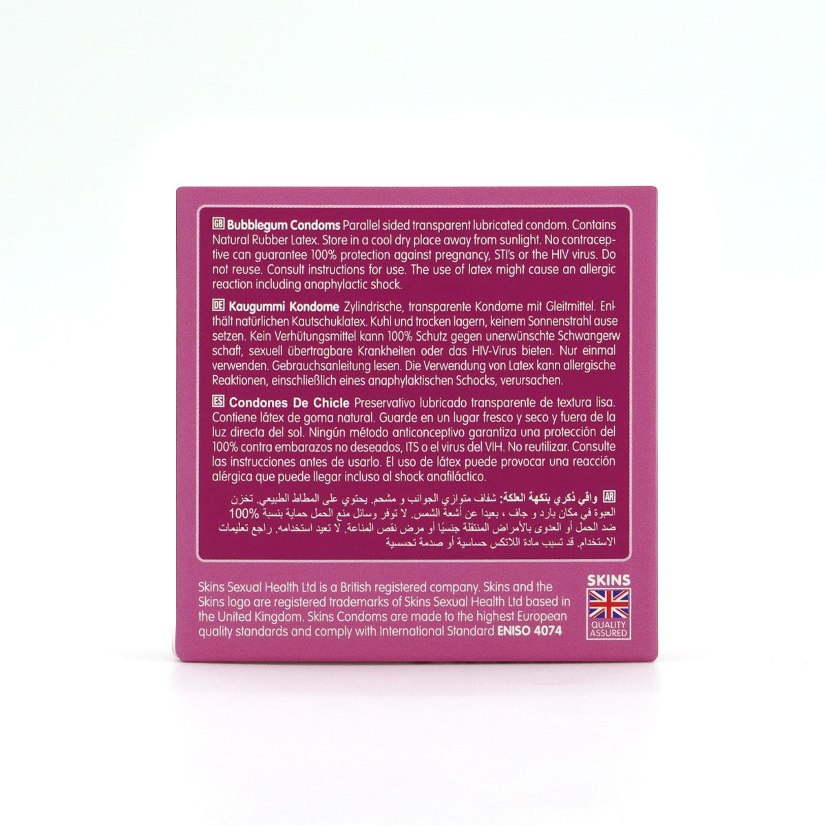 Condoms Bubblegum 4 Pack | Skins