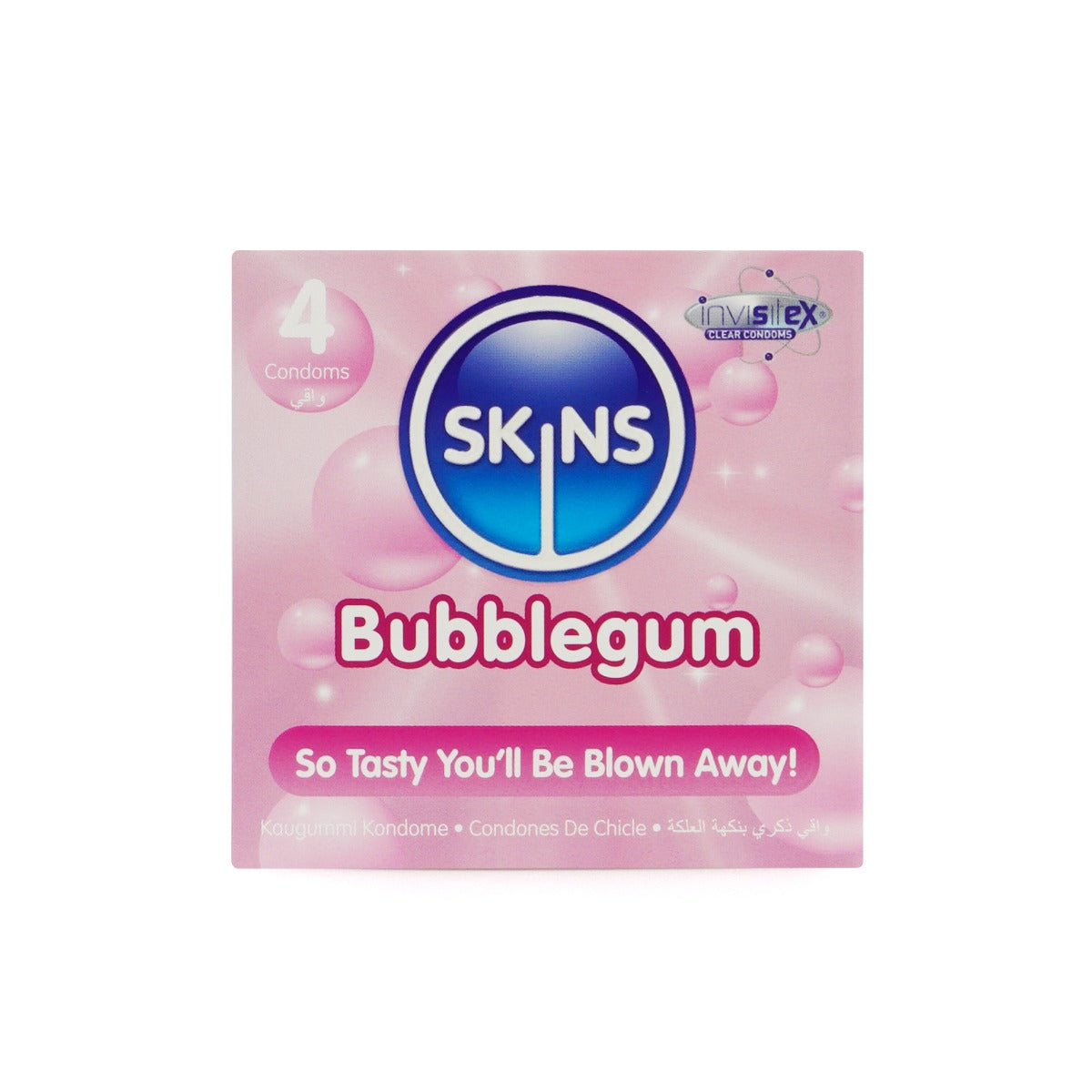 Condoms Bubblegum 4 Pack | Skins