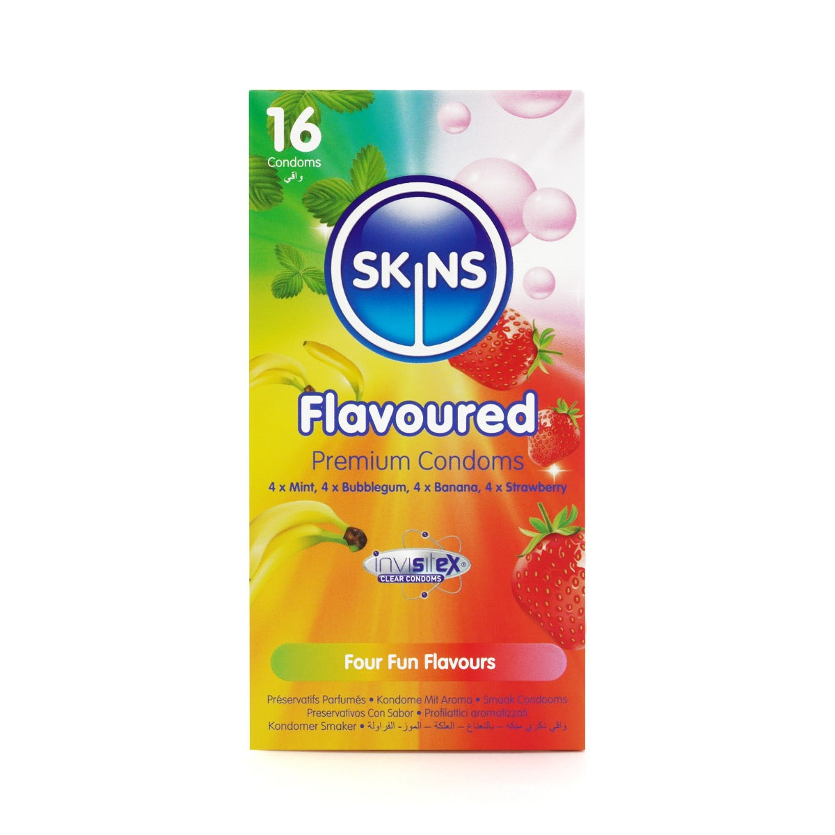 Condoms Flavours 16 Pack | Skins
