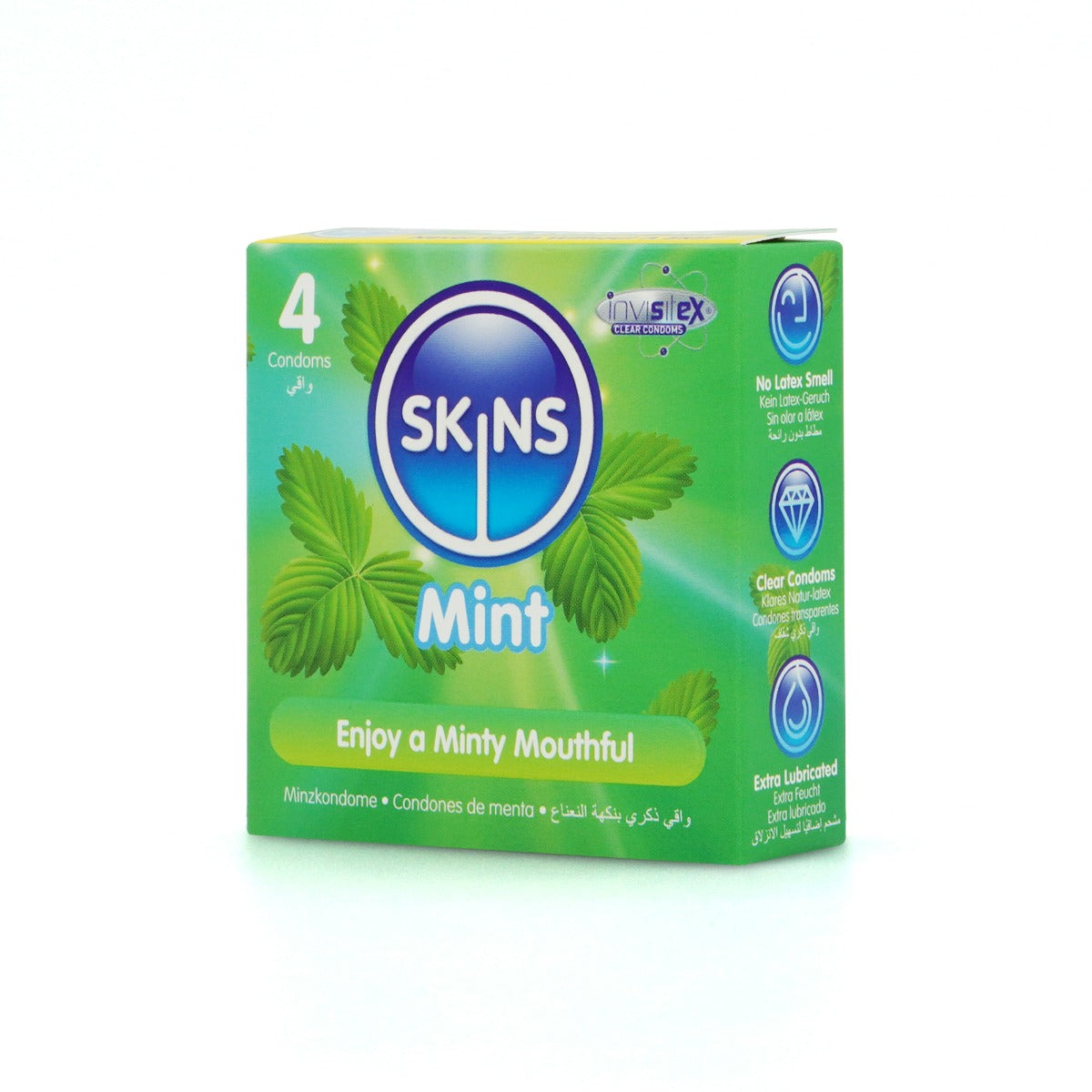Condoms Mint 4 Pack | Skins