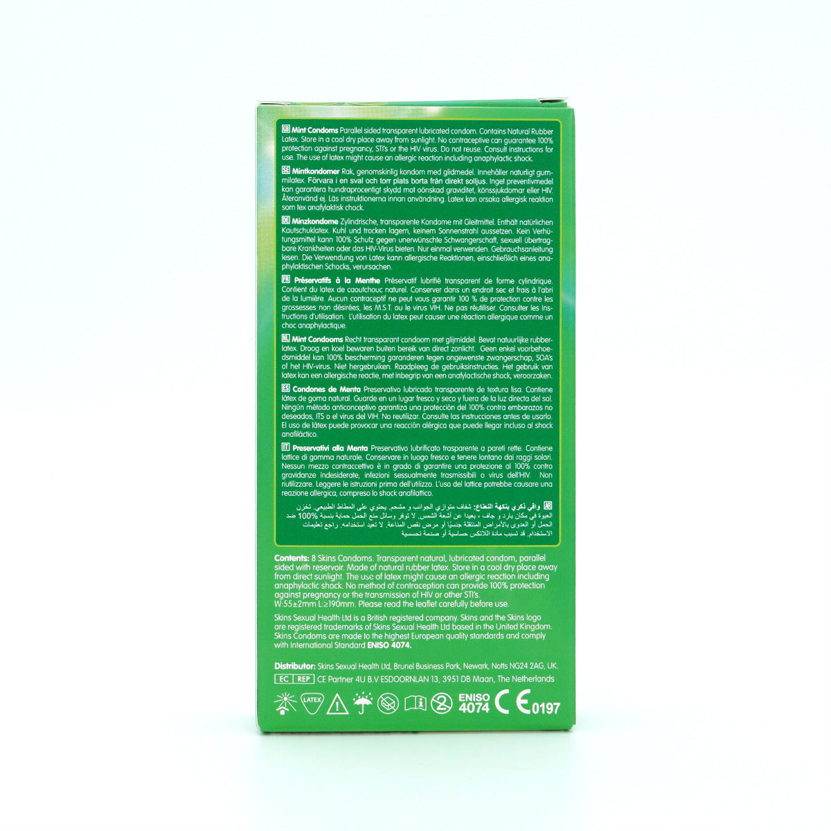 Condoms Mint 8 Pack | Skins