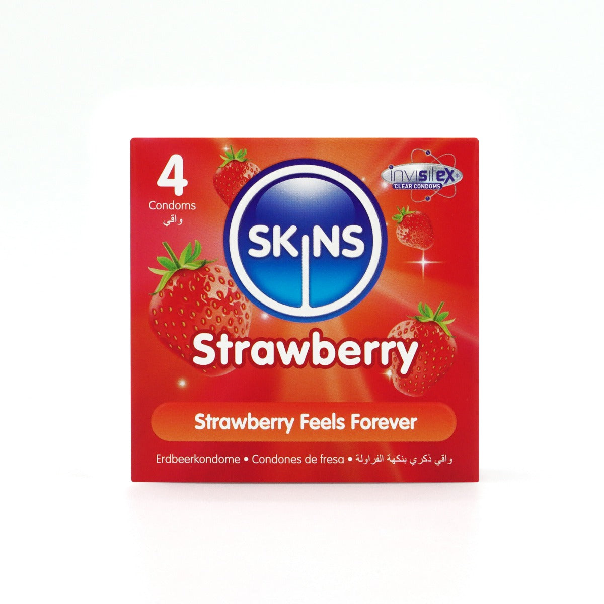 Condoms Strawberry 4 Pack | Skins