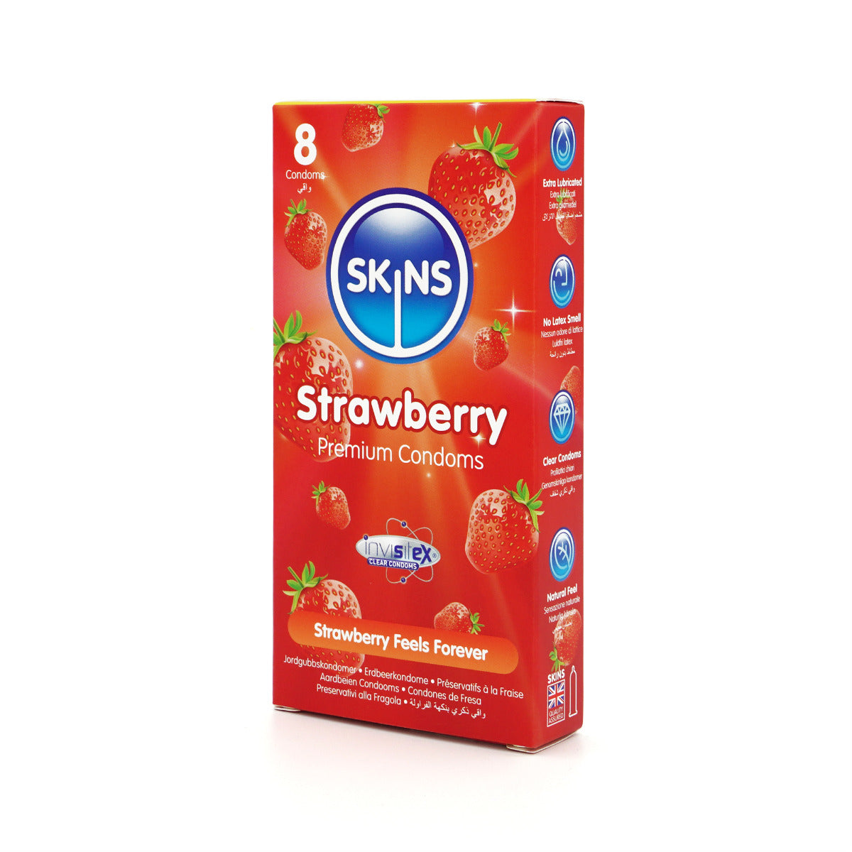 Condoms Strawberry 8 Pack | Skins
