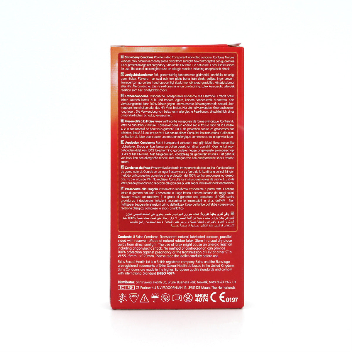 Condoms Strawberry 8 Pack | Skins