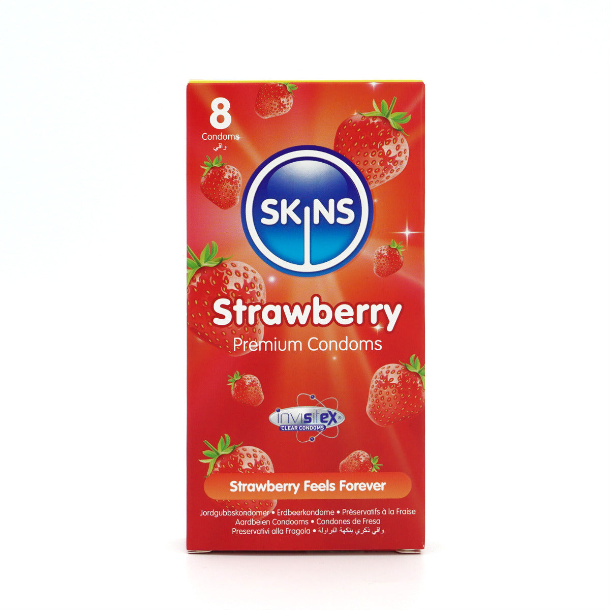 Condoms Strawberry 8 Pack | Skins