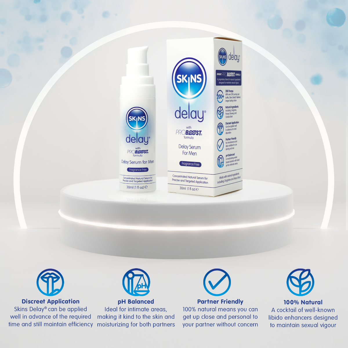 Natural Delay Serum 30ml (fragrance free) | Skins