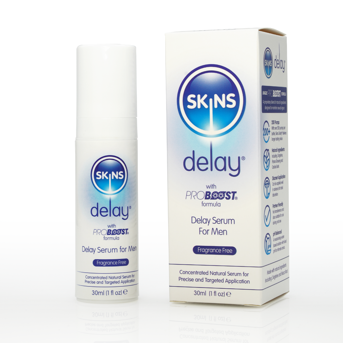 Natural Delay Serum 30ml (fragrance free) | Skins