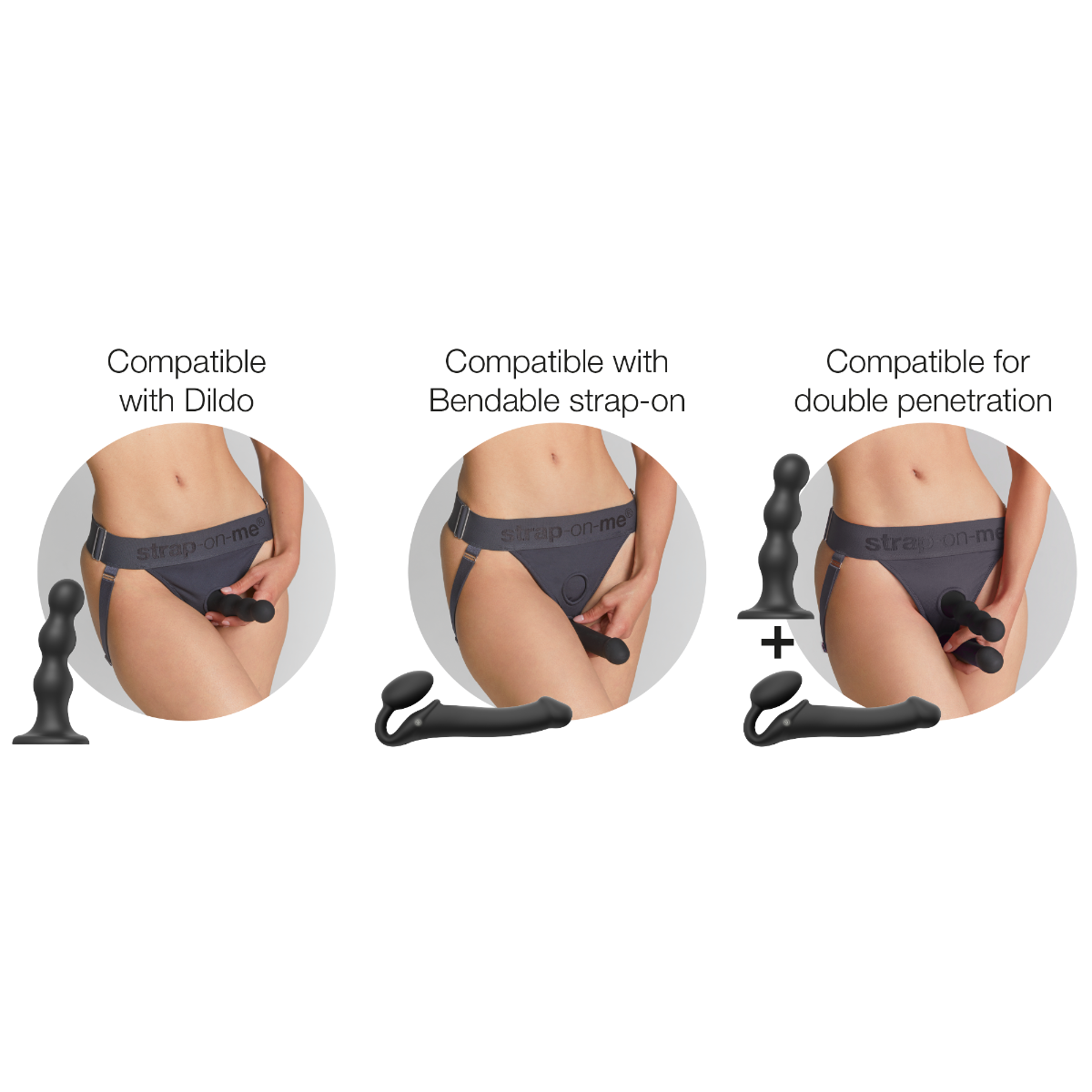 Unique Harness Grey One | Strap On Me