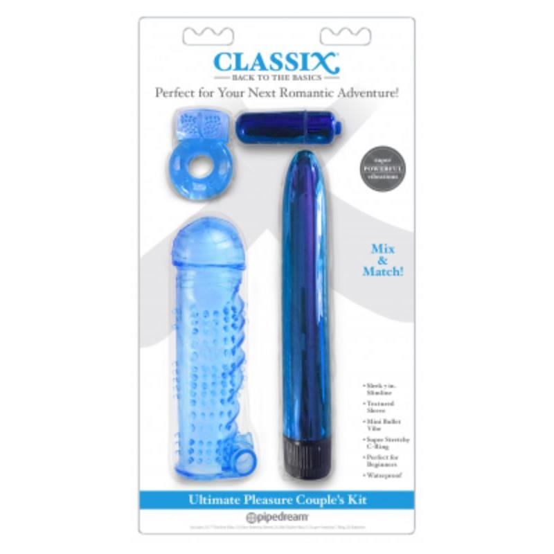 Ultimate Pleasure Couples Kit Azul | Classix