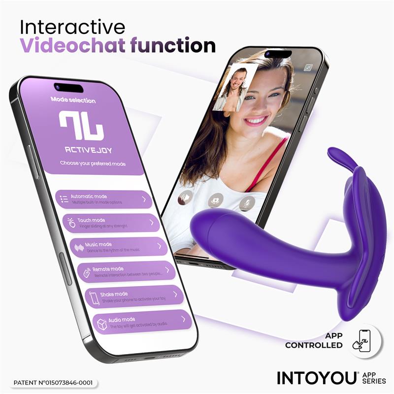 Wingy Butterfly Vibrator with App Dark Purple | Intoyou