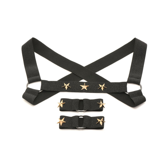 XR Brands Chest Harness with Armbands | Master Series